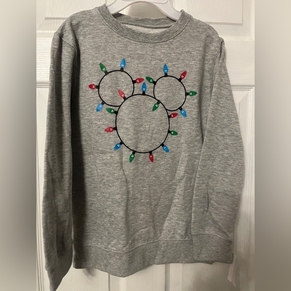 NWT Disney Christmas Sweater with Holiday Lights Kids size Medium - Picture 2 of 4